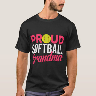 Proud Softball Grandma T Shirt