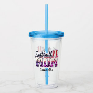 Proud Softball Mamma Life Take Away Mugg