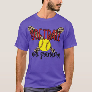 Proud Softball Underbar Grandma of a Softball Play T Shirt