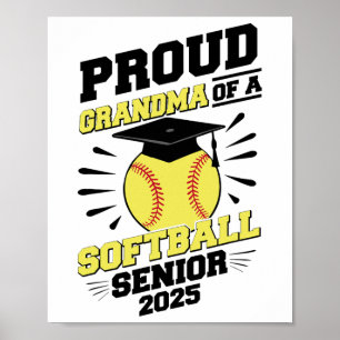 Proud Softll Senior Grandma Cl från 2025 Studenten Poster