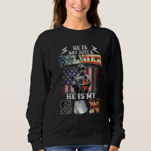 Proud Soldier Army Parents Mamma Pappa är min son  T Shirt