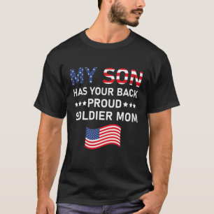 Proud Soldier Mamma Min son har ditt USA USA-USA T Shirt