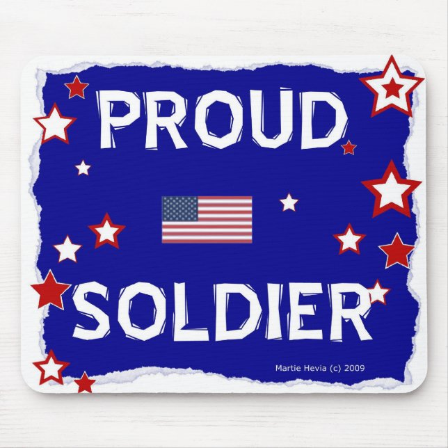 Proud Soldier - Mousepad Musmatta (Framsidan)