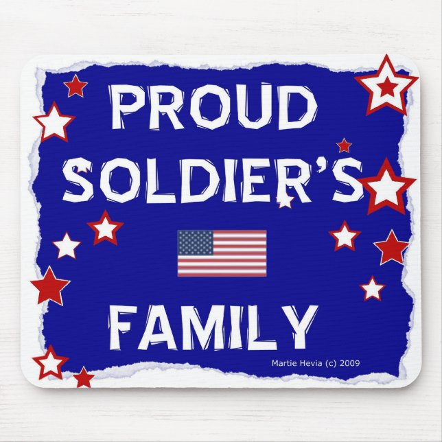 Proud Soldiers familj - Mousepad Musmatta (Framsidan)