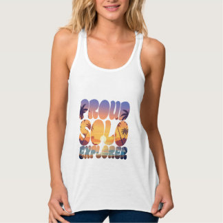 Proud Solo Explorer Sunset Beach T-Shirt Linne Med Racerback
