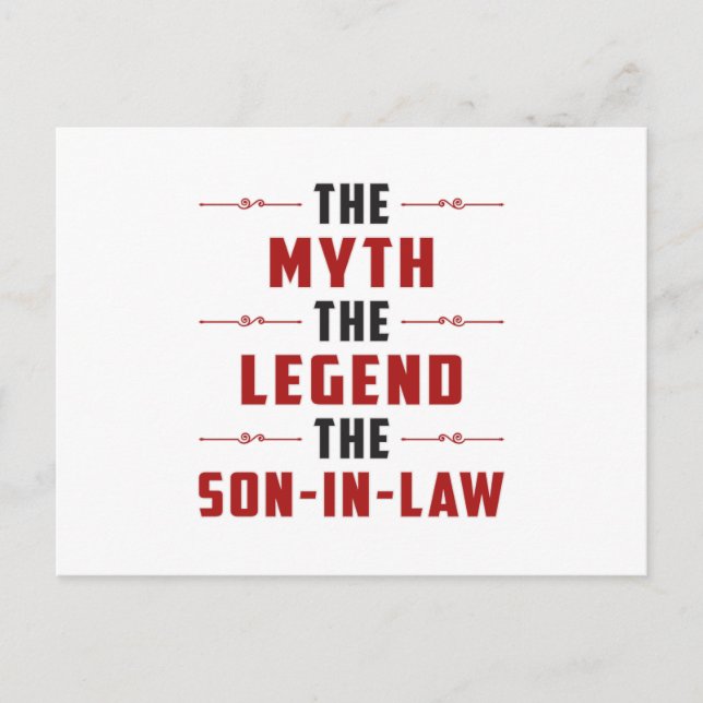 Proud son in law Far in law Lawdress Funny Gift Vykort (Framsida)