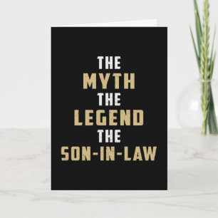 Proud son in law Far in law Lawdress Gift Idea Kort