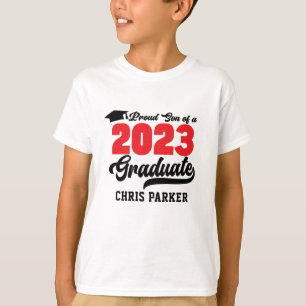 Proud SON med 2023 Student Red Bold Script T Shirt