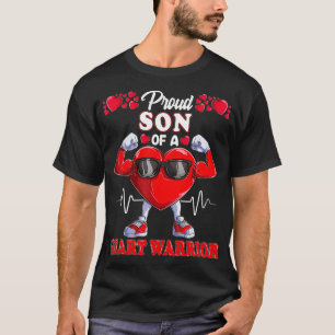 Proud Son till Heart Warrior CHD Awareness T Shirt