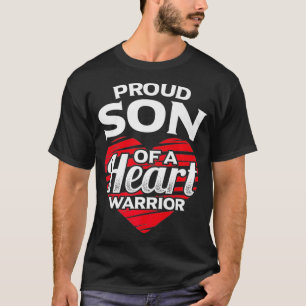 Proud Son till Heart Warrior Heart Surgery Bypass T Shirt