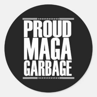 Proud Sopor Trump Supporter 5 Runt Klistermärke