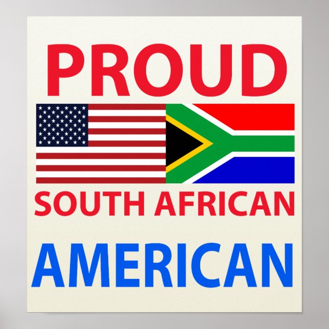 Proud South African American Poster (Framsidan)