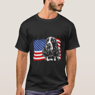 Proud Springer spanelsk amerikansk Flagga Patrioti T Shirt
