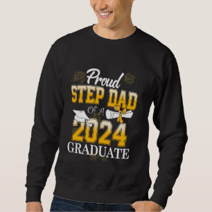 Proud Step Pappa i klass 2025 Student Step Da Lång Ärmad Tröja