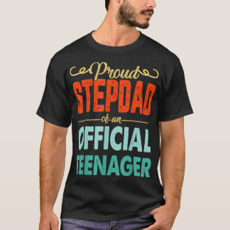Proud Stepdad Officiell Teenager 13:e födelsedagen T Shirt