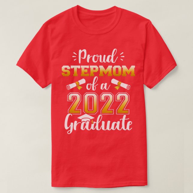 Proud stepmamma i klass 2022 student t shirt (Design framsida)