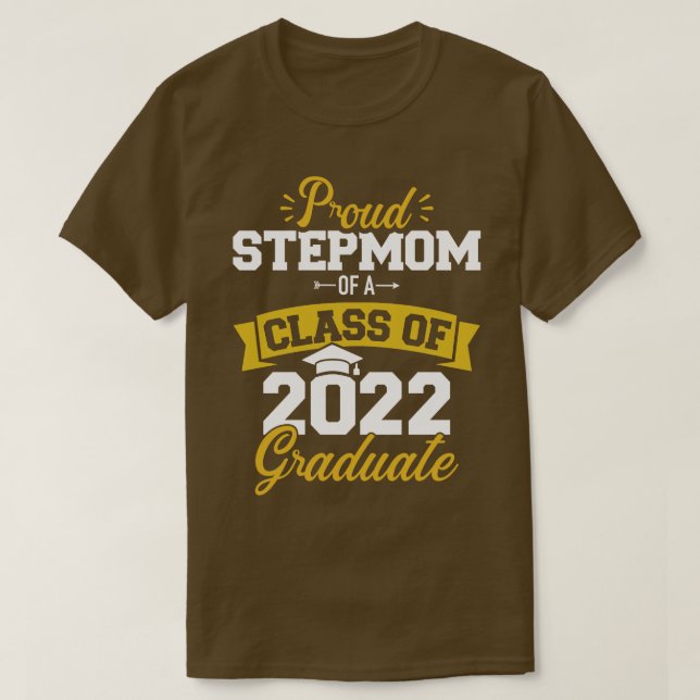 Proud stepmamma i klass 2022 student t shirt (Design framsida)