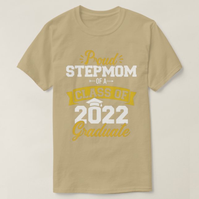 Proud stepmamma i klass 2022 student t shirt (Design framsida)