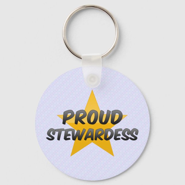 Proud Stewardess Nyckelring (Framsida)