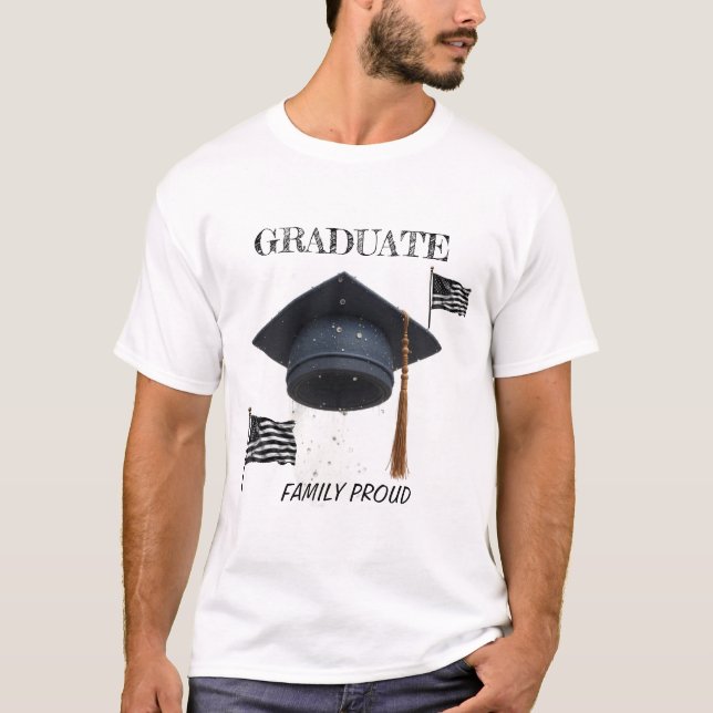 🎓 Proud Student - Family Firande T-Shirt (Framsida)