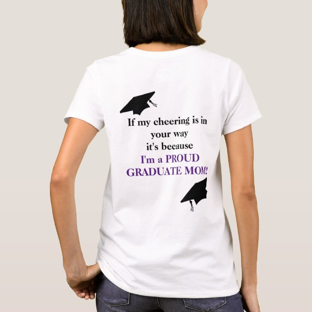 Proud Student Mamma T-Shirt (Baksida)