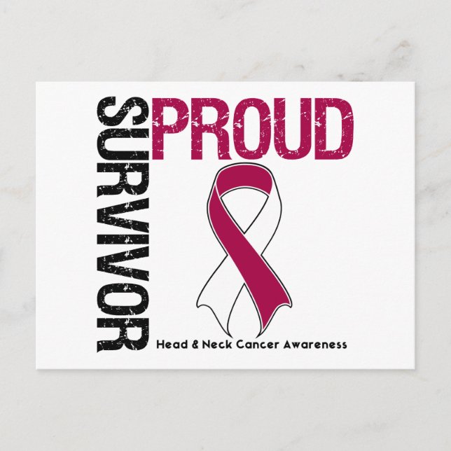 Proud Survivor - Head & Nacke Cancer Vykort (Framsida)
