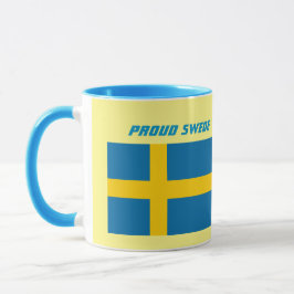 Proud Swede Flagga och Vapensköld Mugg