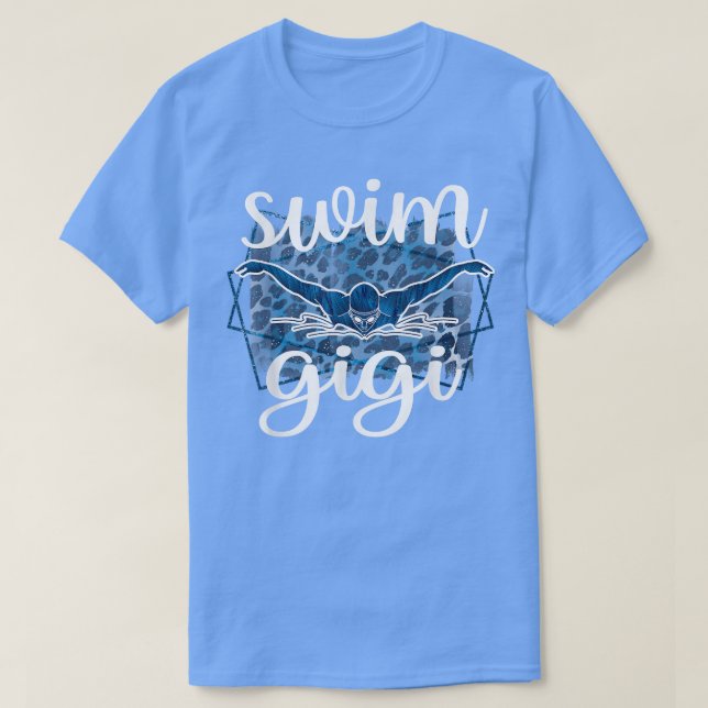 Proud Swim Gigi Of A Swimmer Gigi Grandma  T Shirt (Design framsida)