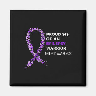 Proud Syrran of an Epilepsy Warrior Epilepsy Aware Magnet