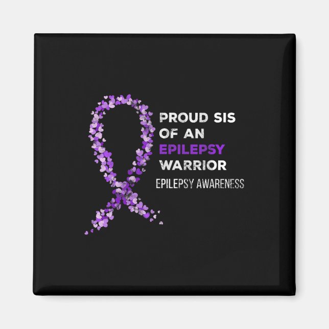 Proud Syrran of an Epilepsy Warrior Epilepsy Aware Magnet (Framsidan)