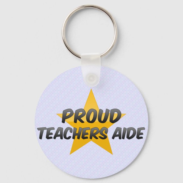 Proud Teacher Aide Nyckelring (Framsida)