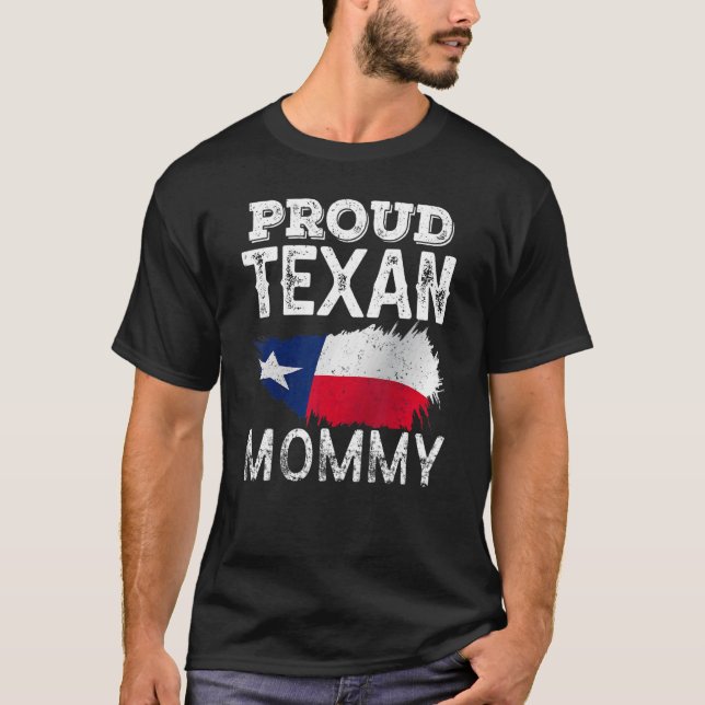 Proud Texan Mamma Cute Texas Patriotic Pride Mamma T Shirt (Framsida)
