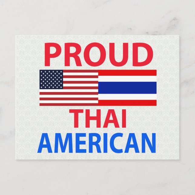 Proud Thai American Vykort (Framsida)