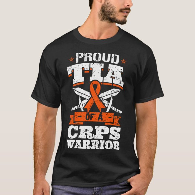 Proud Tia av ett CRPS-Warrior RSD-medvetandegöring T Shirt (Framsida)