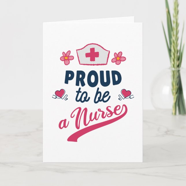 Proud to be a Nurse Kort (Framsida)