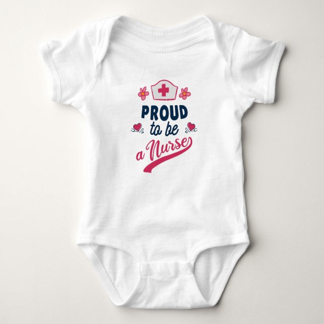 Proud to be a Nurse T Shirt (Framsida)