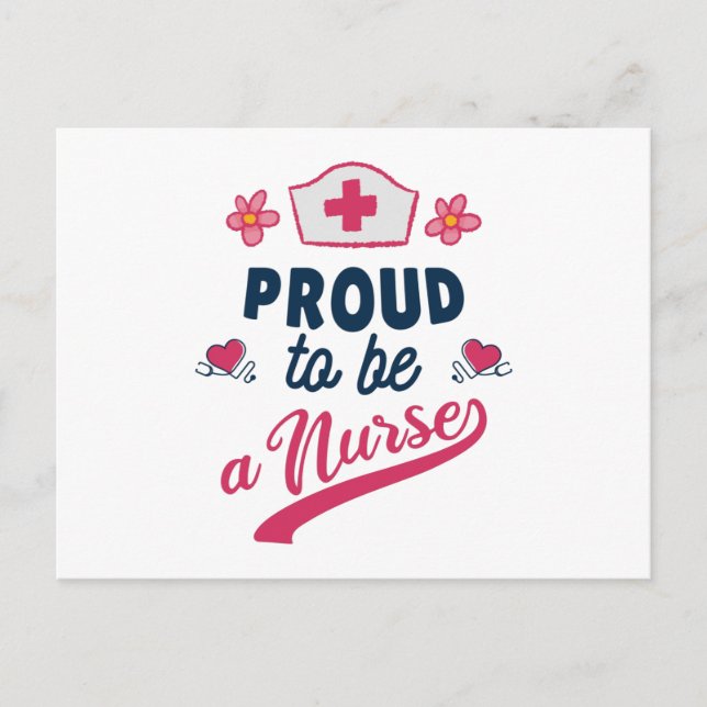 Proud to be a Nurse Vykort (Framsida)