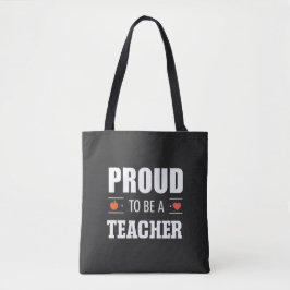 Proud to Be a Teacher – Creative Typography Tygkasse