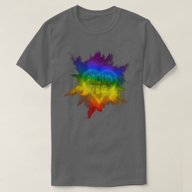 Proud To Be Gay Flag Pride Rainbow Eploding  LGBTQ T Shirt (Design framsida)