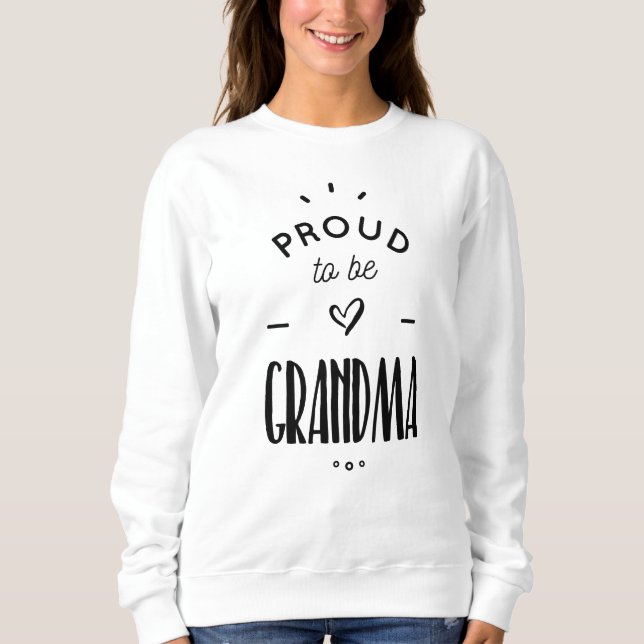 proud to be grandma t shirt (Framsida)