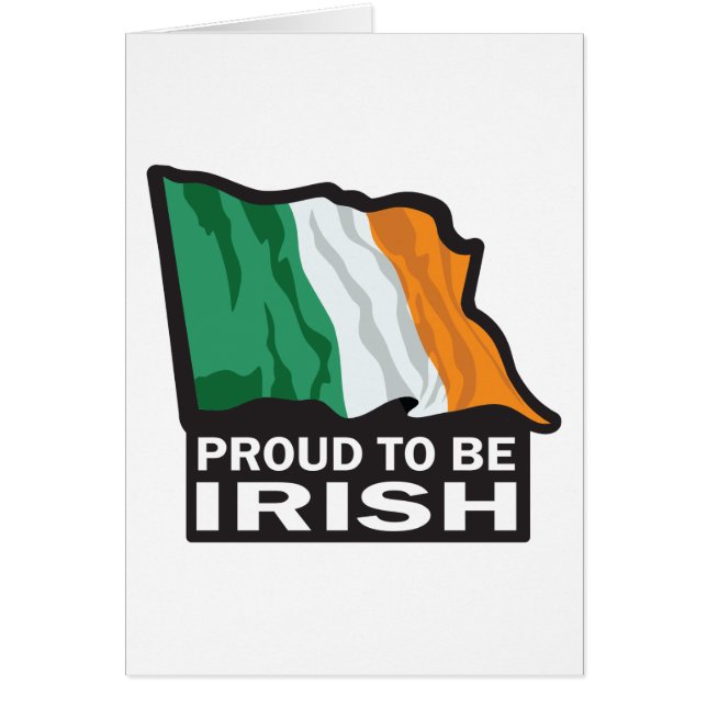 Proud-to-be-IRISH Hälsningskort (Framsidan)