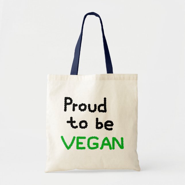 Proud to be Vegan Tygkasse (Framsidan)