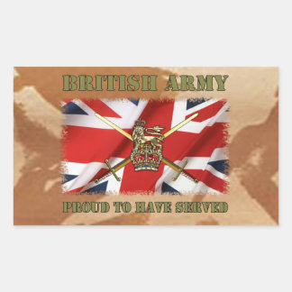 Proud to have served......UK Rektangulärt Klistermärke
