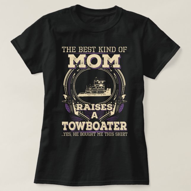 Proud Towboaters Mamma T Shirt (Design framsida)