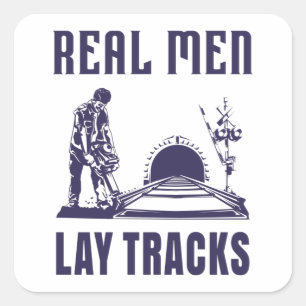 Proud Track Builder Fyrkantigt Klistermärke