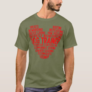 Proud Trainer Quties Hund Training Heart Shape T Shirt