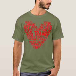 Proud Trainer Quties Hund Training Heart Shape T Shirt