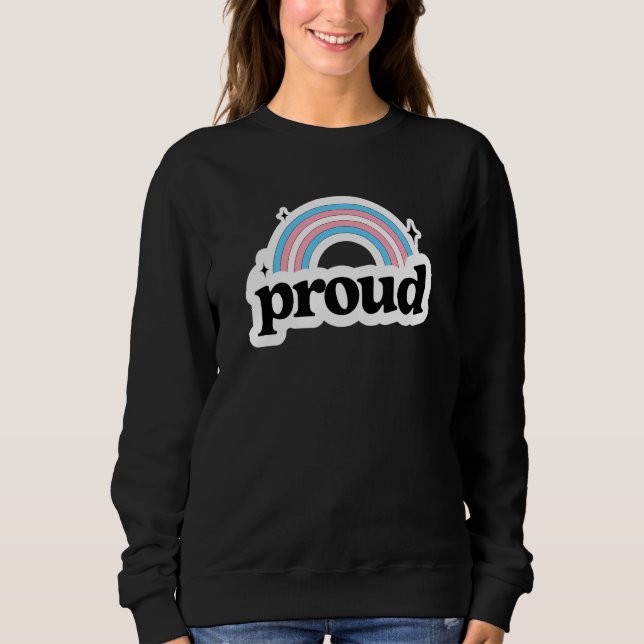 Proud Transgender Trans Pride Flag Transsexual Ret T Shirt (Framsida)