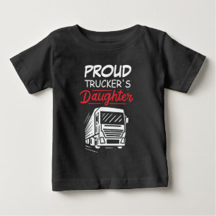 Proud Truckers dotter Cute Novelty T Shirt