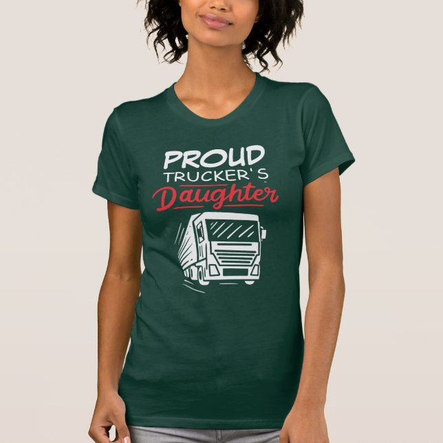 Proud Truckers dotter T Shirt (Framsida)